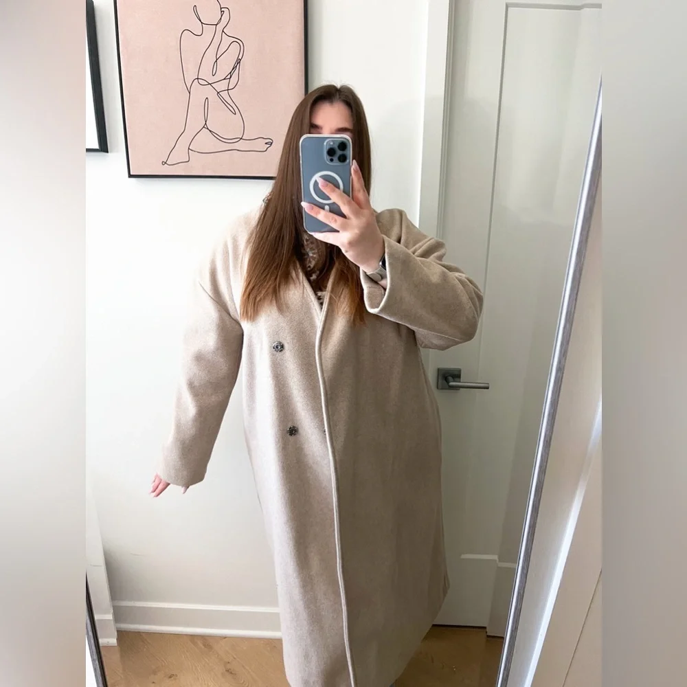 Prologue Tan Long Coat - Picture 2 of 4
